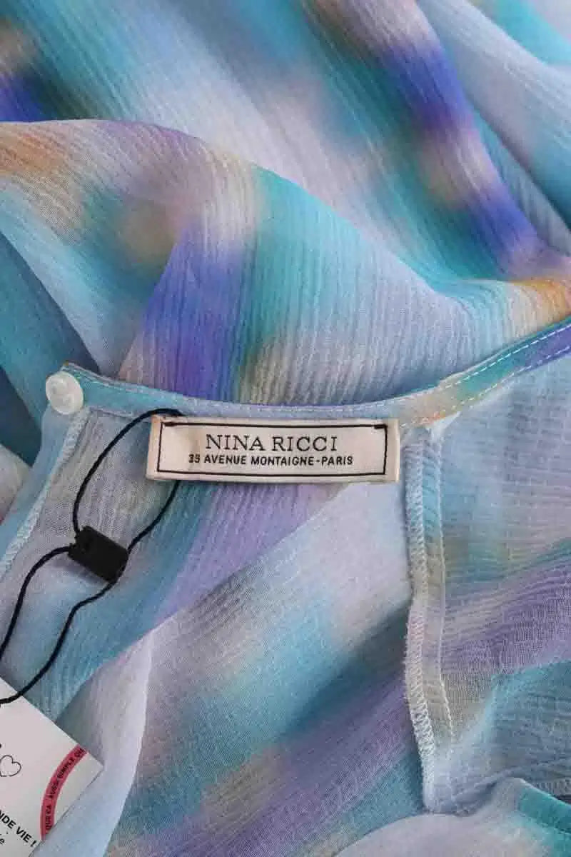 Robe plage Nina Ricci Bleu en Synthétique