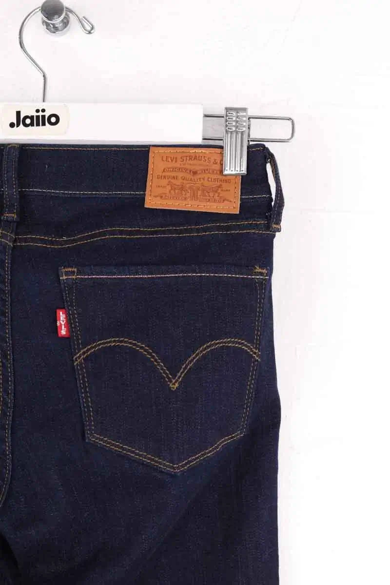 Jean slim Levi's 711 skinny Marine en Coton