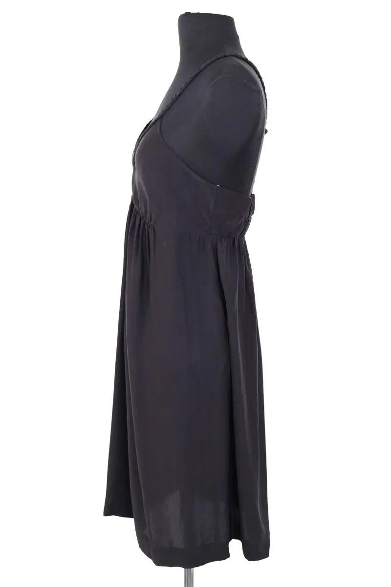 Robe Sandro Noir en Soie