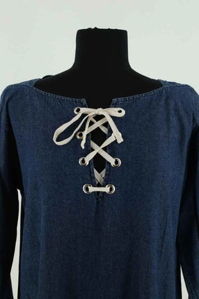 Robe Leon & Harper Bleu en Coton