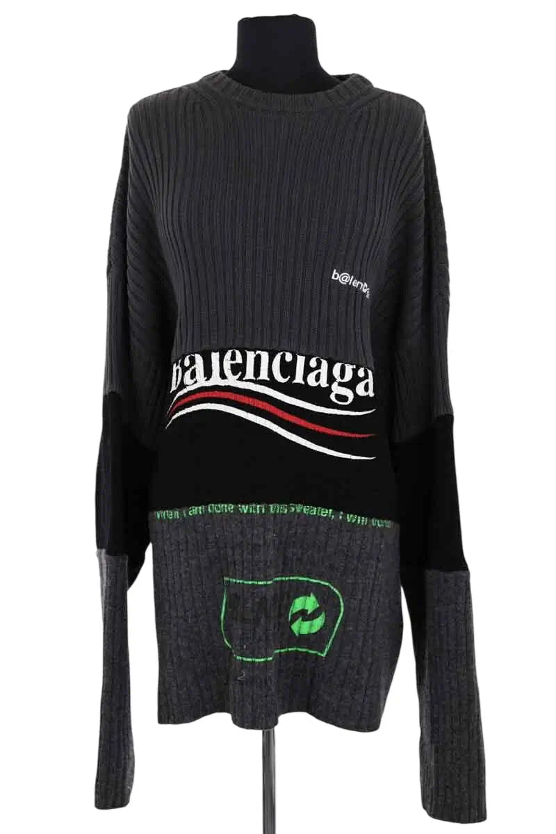 Pull Balenciaga Gris en Laine, taille TU - Seconde Main