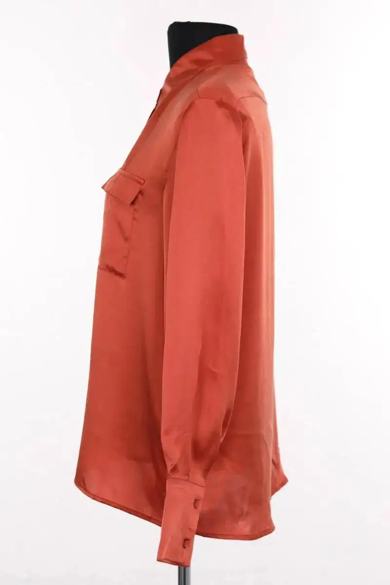 Chemise Maje Orange en Soie