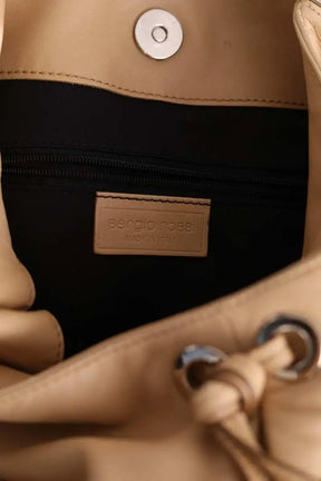 Sac porté épaule Sergio Rossi Beige en Cuir
