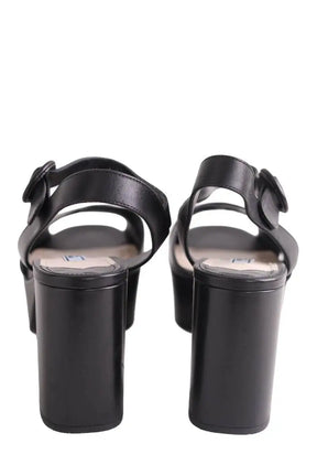 Talons Prada Noir en Cuir