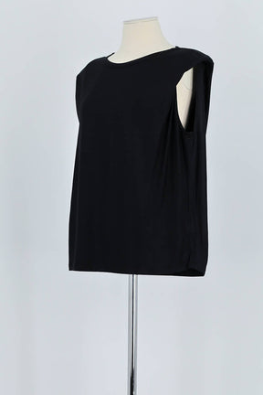 Top sans manche Majestic Filatures  Noir