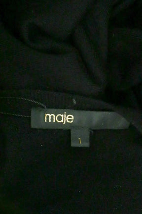 Robe Maje Noir en Viscose