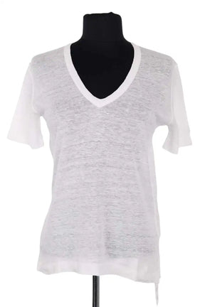 T-shirt Zadig & Voltaire Blanc en Lin, taille XS - Seconde Main