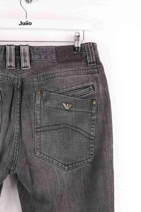 Jean droit Armani Jeans Gris en Coton