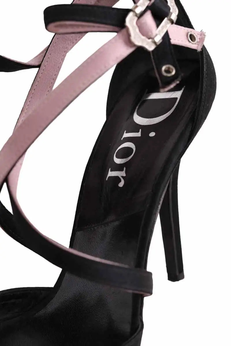 Talons Dior Noir en Cuir