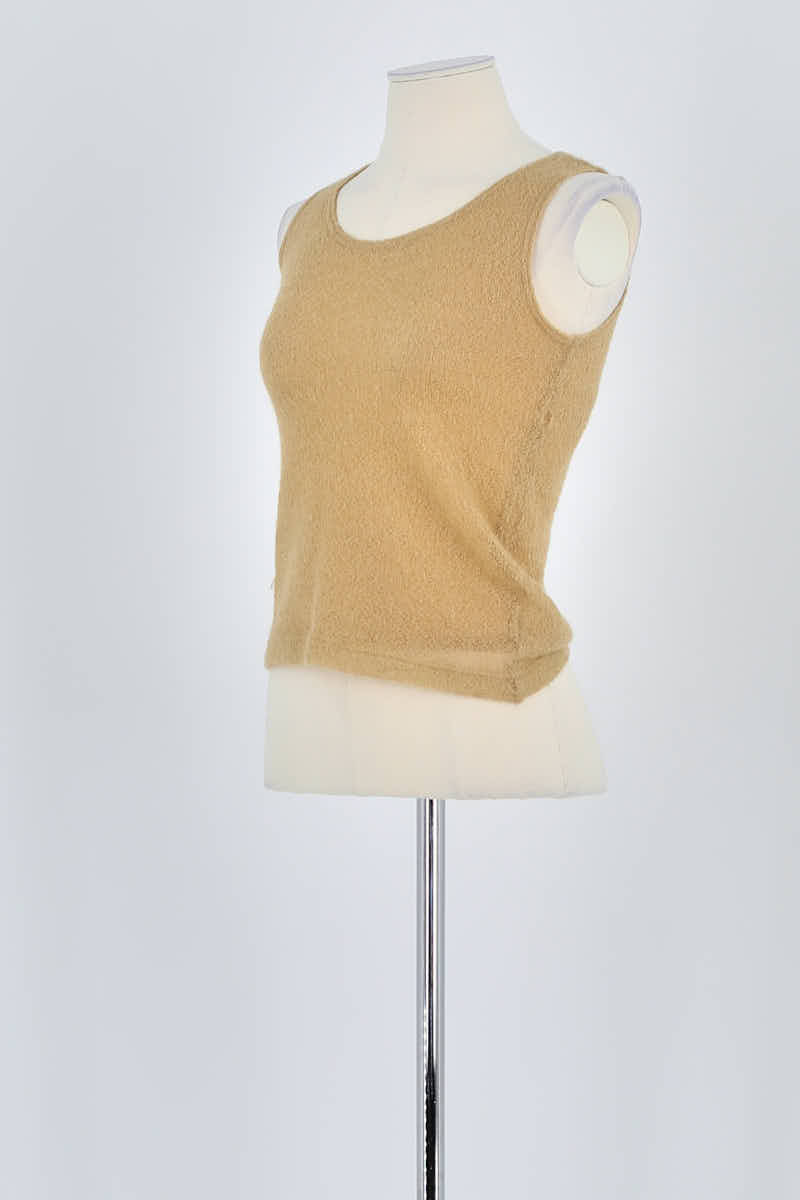 Top sans manche Plein Sud  Beige