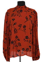 Blouse The Kooples Marron en Synthétique, taille M - Seconde Main