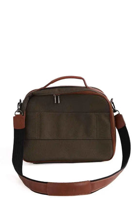 Sac vanity Longchamp Kaki en Cuir