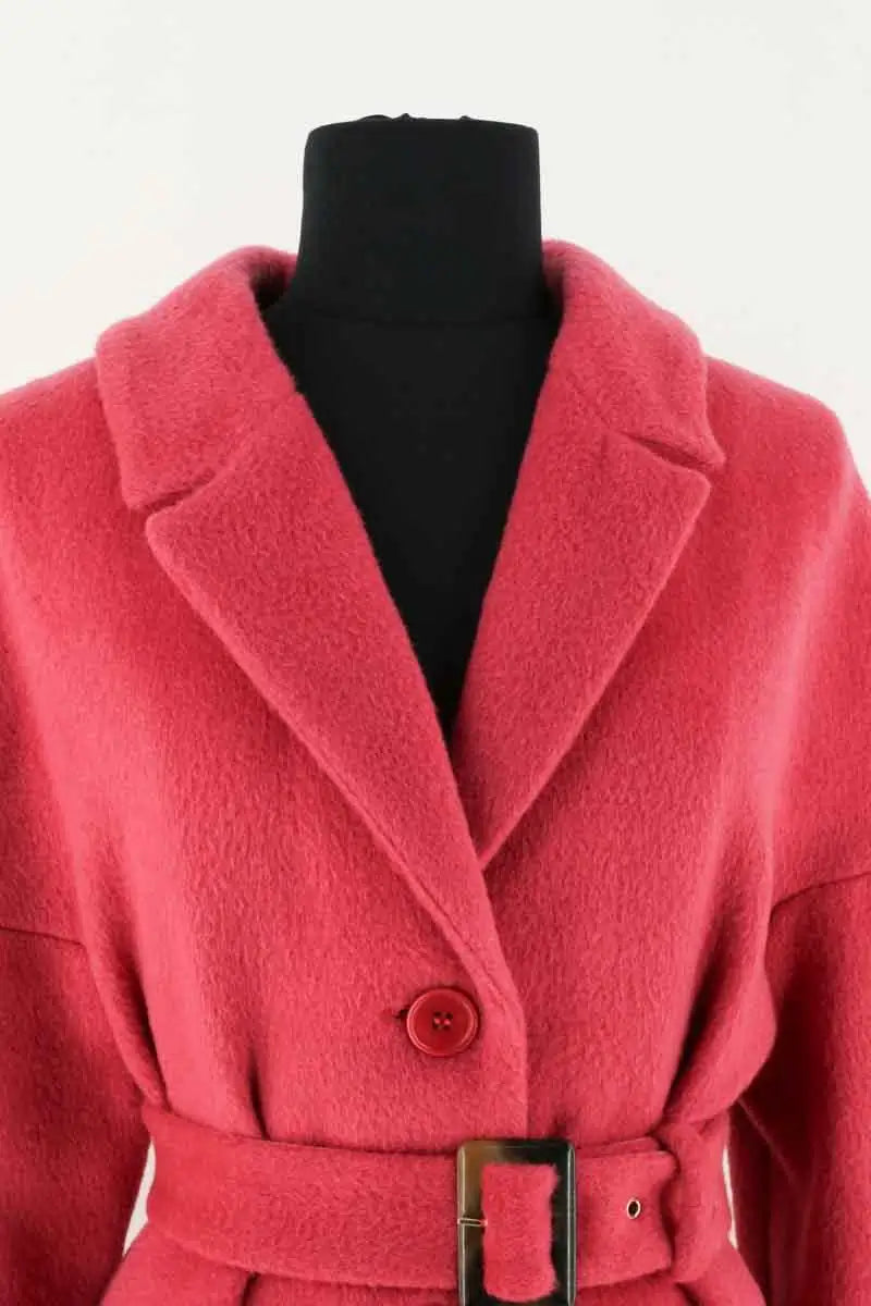 Manteau Tara Jarmon Rose en Laine