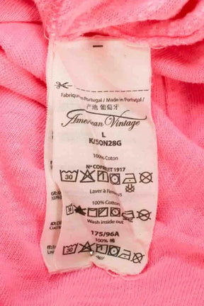 T-shirt American Vintage Rose en Coton