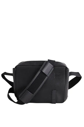 Sacoche Loewe Messager militaire XS Noir en Cuir - Seconde Main