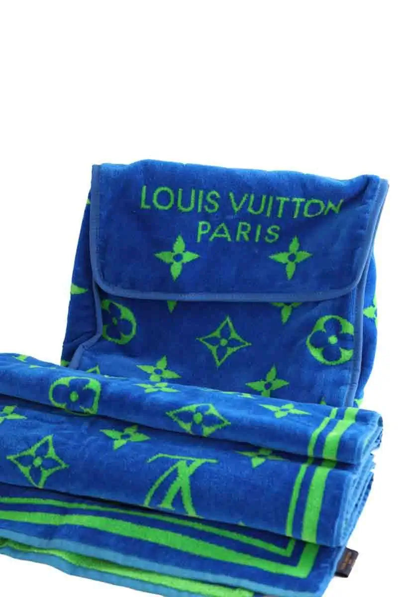 Serviette de plage Louis Vuitton Bleu en 