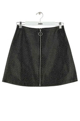 Mini jupe Maje Noir en Synthétique, taille L - Seconde Main