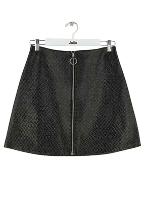 Mini jupe Maje Noir en Synthétique, taille L - Seconde Main