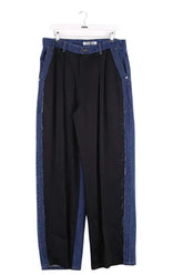 Pantalon large Lutz Huelle Noir en Coton, taille XL - Seconde Main