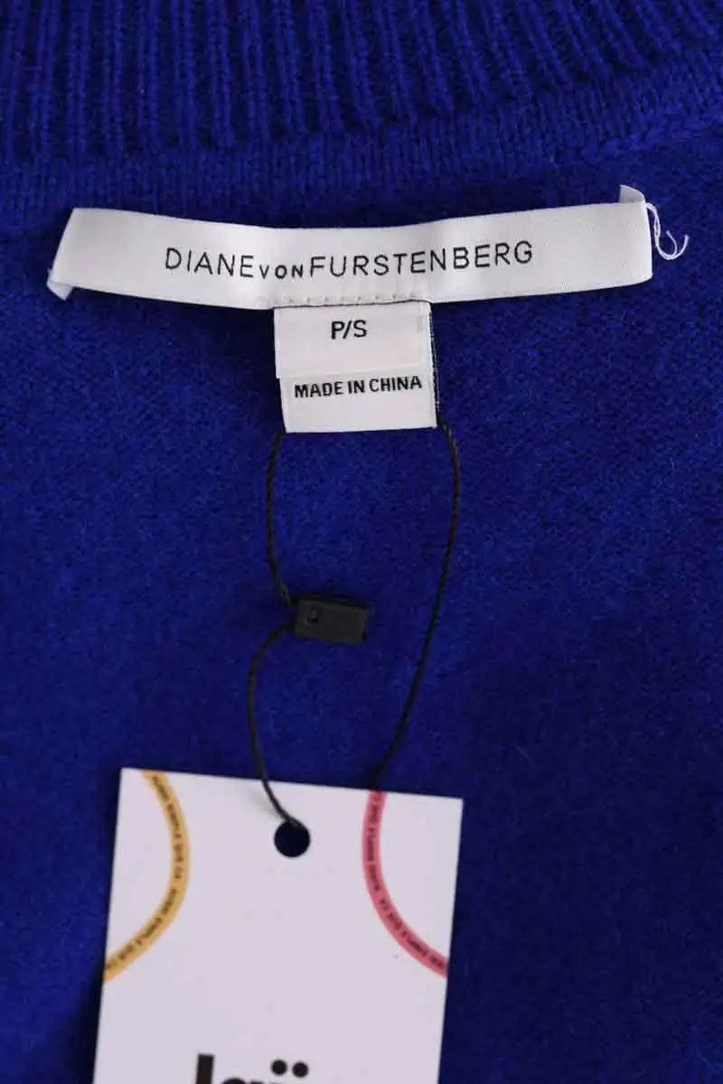 Pull Diane Von Furstenberg Bleu en Cachemire