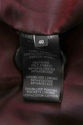 Manteau Isabel Marant Gris en Laine