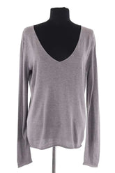 Top Zadig & Voltaire Sina Gris en Soie, taille S - Seconde Main