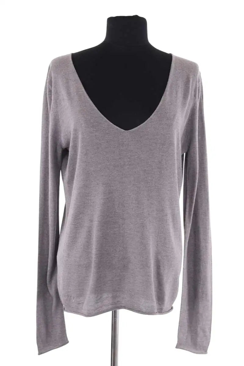 Top Zadig & Voltaire Sina Gris en Soie, taille S - Seconde Main