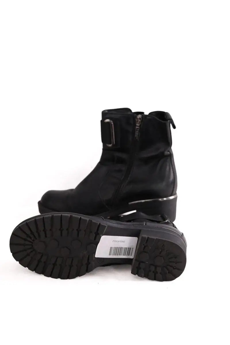 Boots à boucles Baldinini Noir en Cuir