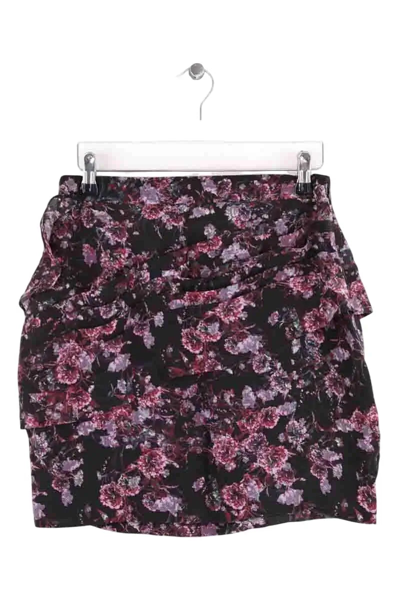 Mini jupe Iro Crono Noir en Soie, taille M - Seconde Main