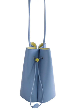 Mini sac Dior Mini sac seau Petit Trèfle  Bleu en Cuir - Seconde Main
