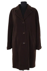 Peacoat Gerard Darel Marron en Laine, taille XXL - Seconde Main