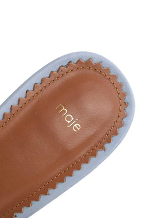 Talons Maje Bleu en Cuir