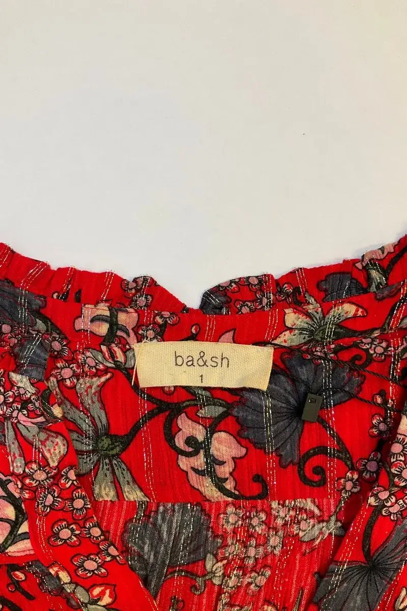 Blouse Ba&Sh Rouge en Viscose