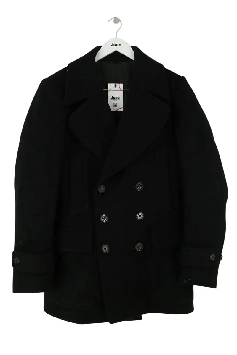 Manteau Burberry Noir en Laine, taille XXL - Seconde Main