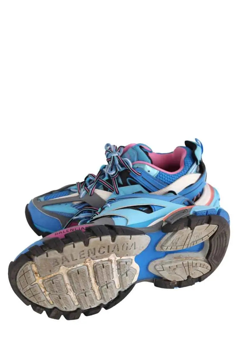 Baskets Balenciaga Bleu en Cuir