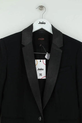 Blazer Maje Noir en Laine