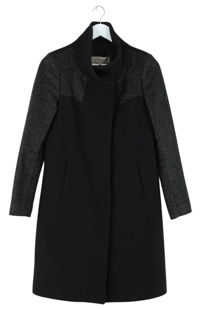 Manteau Gerard Darel Noir en Laine, taille S - Seconde Main