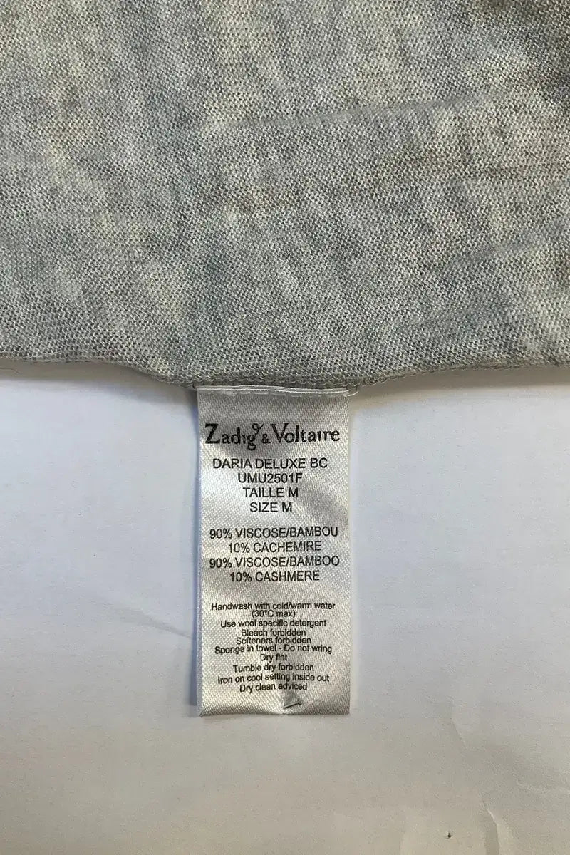 Top sans manche Zadig & Voltaire Gris en Viscose
