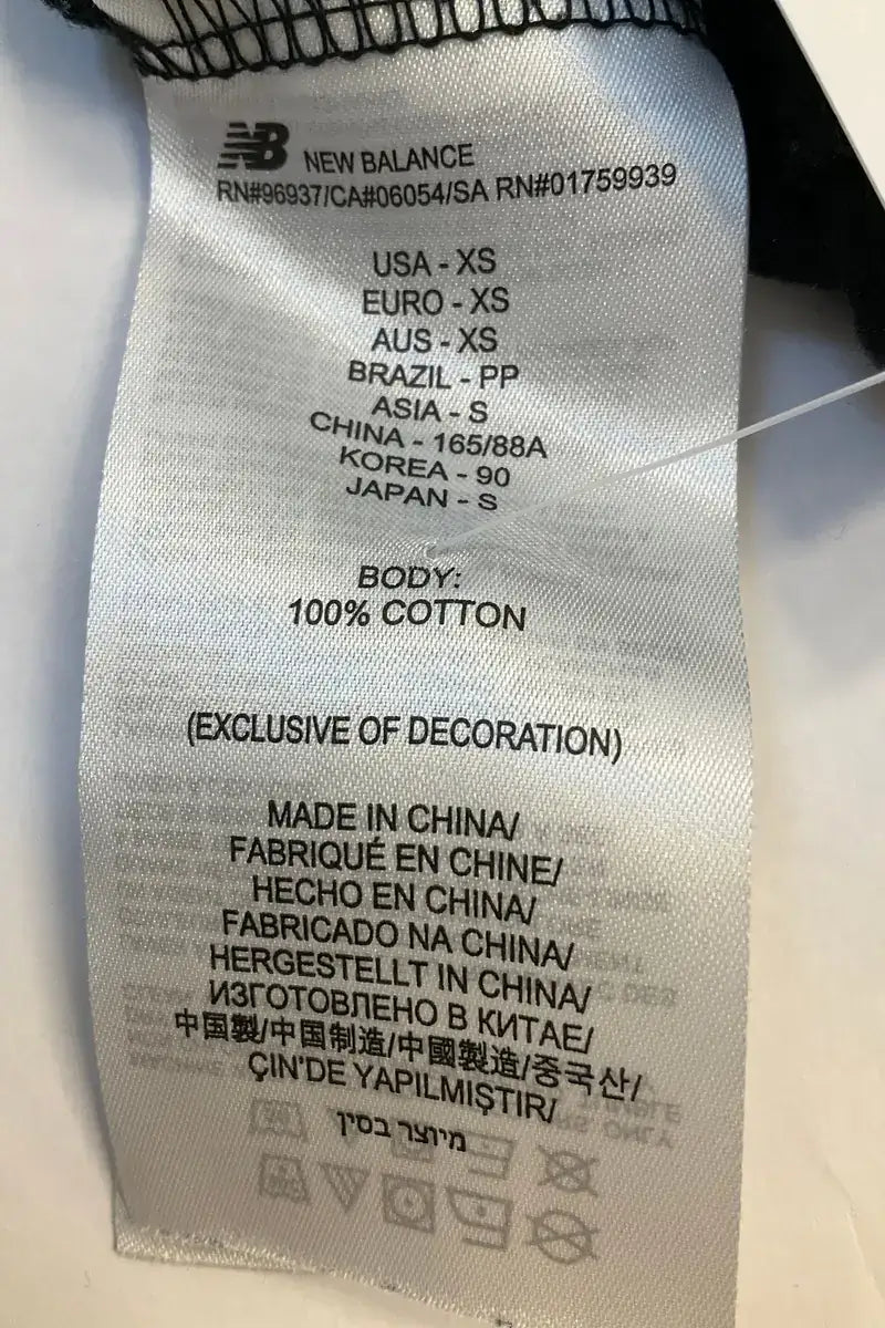 T-shirt New Balance Noir en Coton