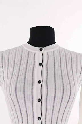 Cardigan Pinko Blanc en Synthétique
