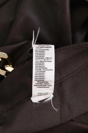 Pantalon droit Liu Jo Marron en Synthétique