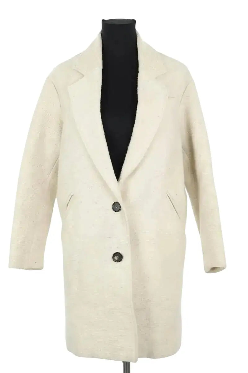 Manteau Isabel Marant Beige en Synthétique, taille XS - Seconde Main