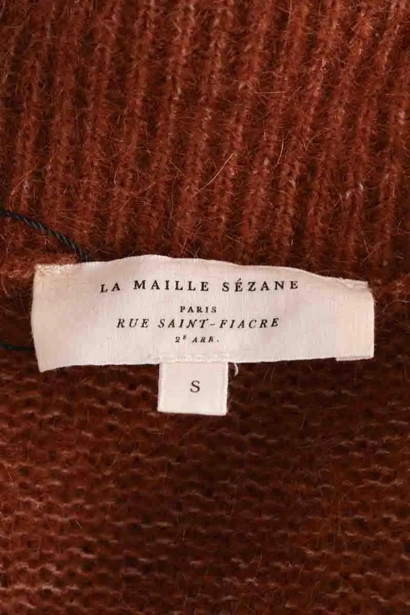 Pull Sézane Marron en Laine