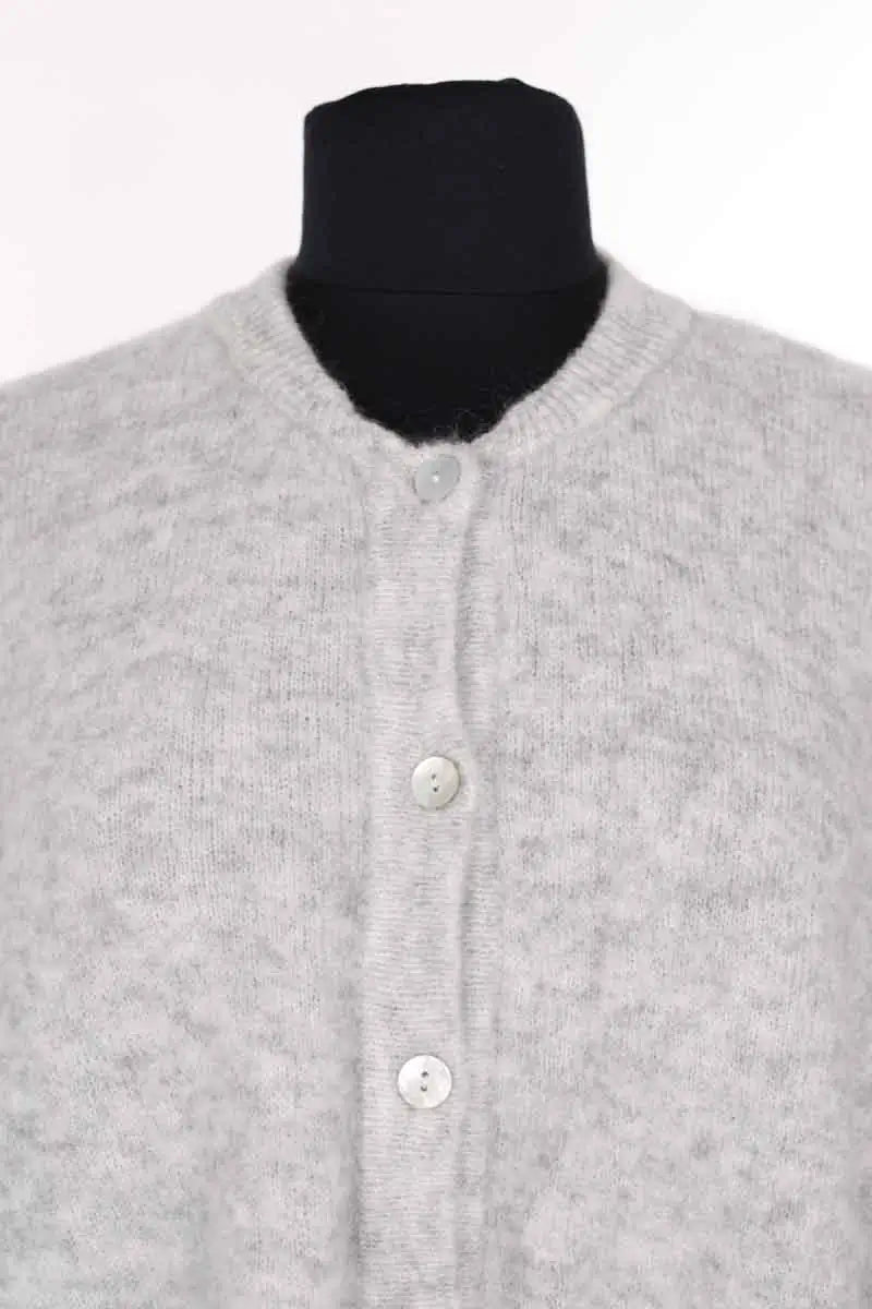 Cardigan American Vintage Gris en Laine