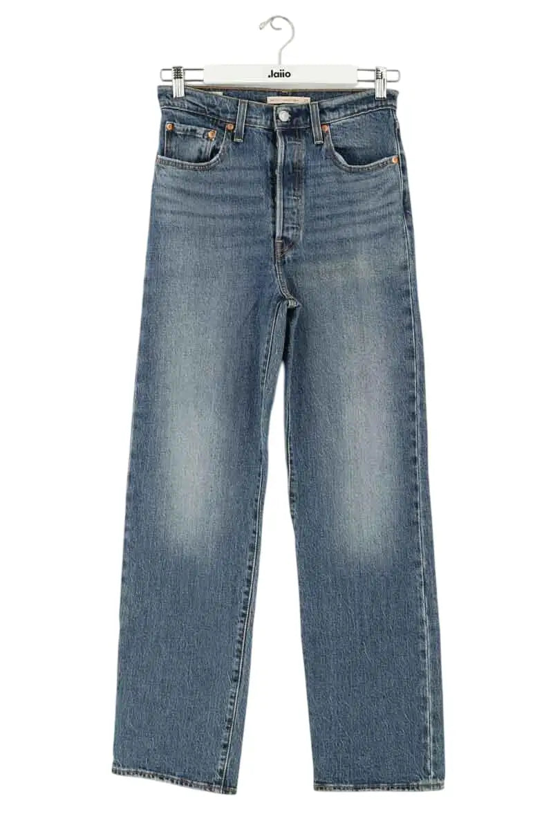 Jean droit Levi's Blanc en Coton, taille M - Seconde Main