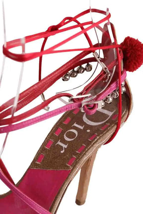 Talons Dior Rose en Cuir