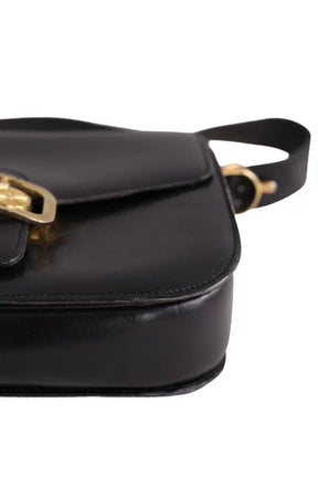 Sac à bandoulière Celine Triomphe Vintage Noir en Cuir