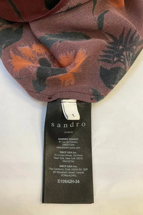 Blouse Sandro Bordeaux en Synthétique