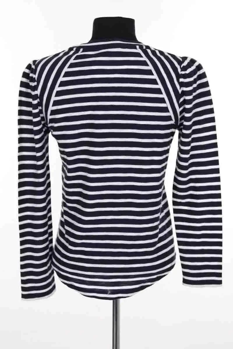 T-shirt Veronica Beard Marine en Coton