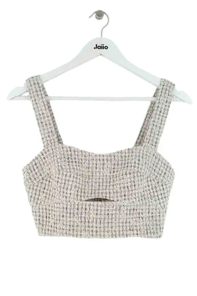 Top sans manche Claudie Pierlot Ecru en Coton, taille S - Seconde Main